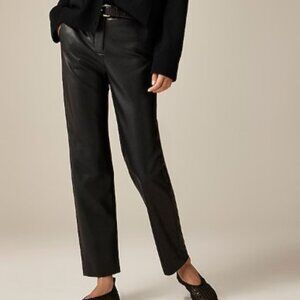 NWT J.Crew Kate Straight-leg Pant in Faux Leather SZ 0